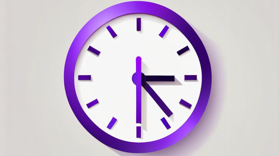 Lila_Wanduhr
